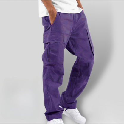 Bequeme Cargo-Hose Lockere Passform Mit Vielen Taschen