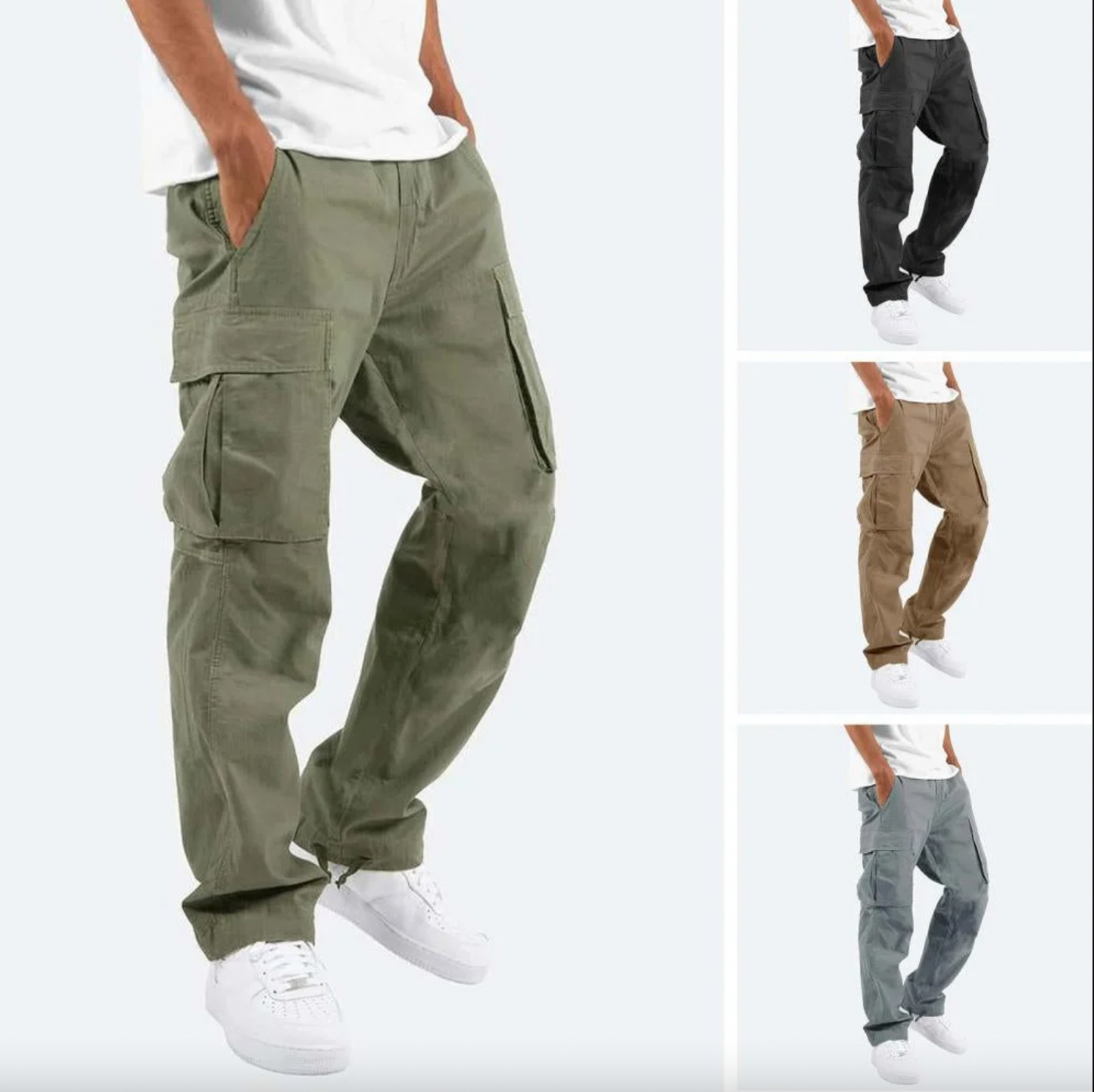 Bequeme Cargo-Hose Lockere Passform Mit Vielen Taschen - BerlinGlamour