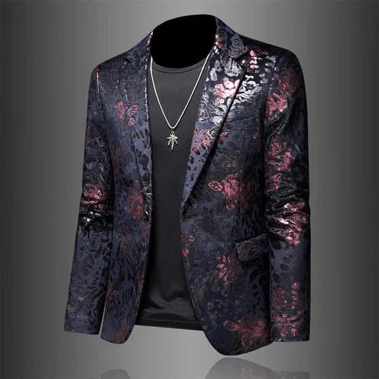 Herren Blazer | Floral | Stilvoll | Herrenjacke | Herrenbekleidung-Chaps Herrenmode