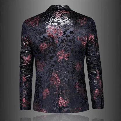 Herren Blazer | Floral | Stilvoll | Herrenjacke | Herrenbekleidung-Chaps Herrenmode