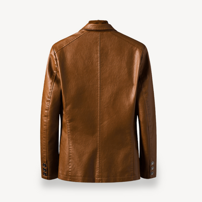 Herren-Blazerjacke aus Kunstleder | Loravelle 1