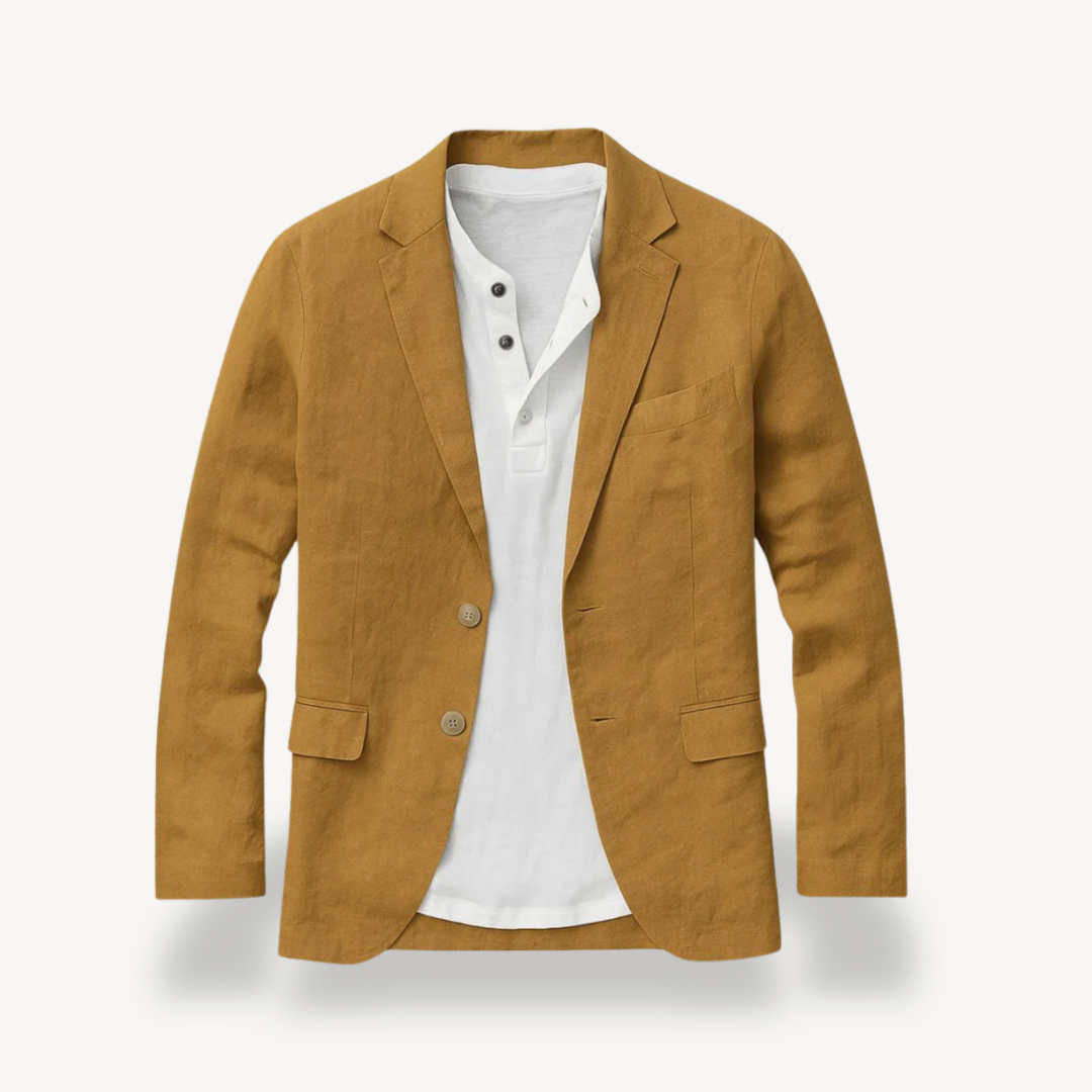 Herren-Blazerjacke aus Leinen | Loravelle 1