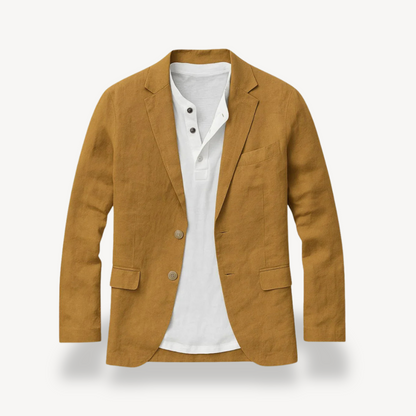 Herren-Blazerjacke aus Leinen | Loravelle 1