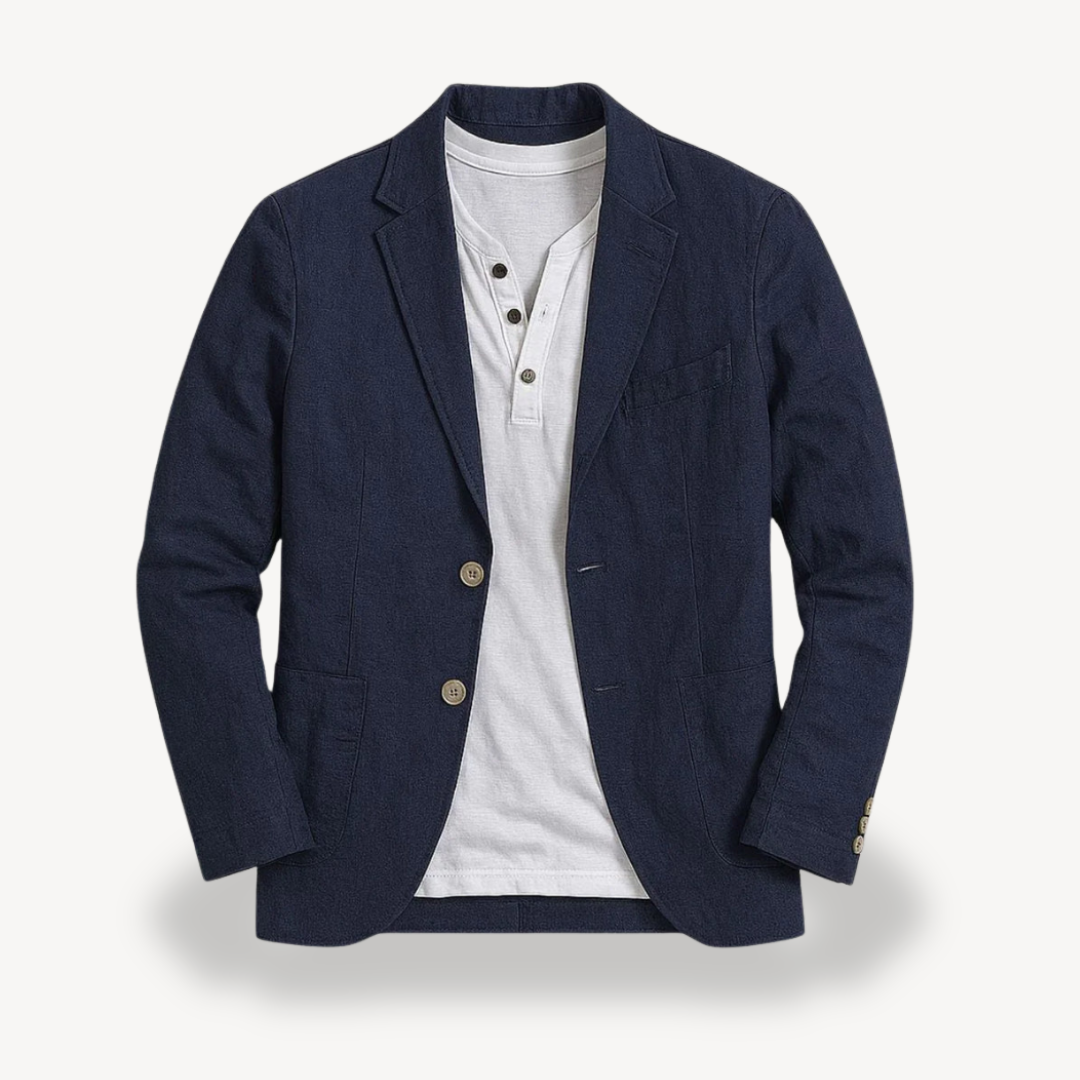 Herren-Blazerjacke aus Leinen | Loravelle 2