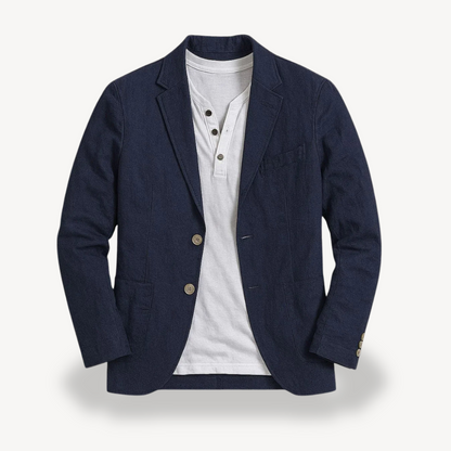 Herren-Blazerjacke aus Leinen | Loravelle 2