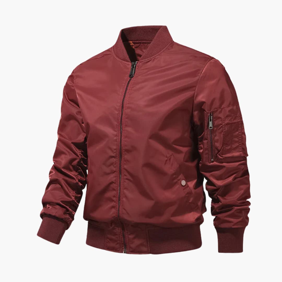 Herren-Bomberjacke mit Reißverschluss und Ärmeltasche 3