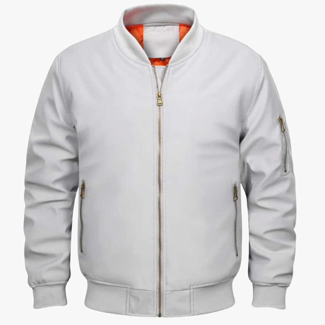 Herren-Bomberjacke mit Reißverschluss und Ärmeltasche 9