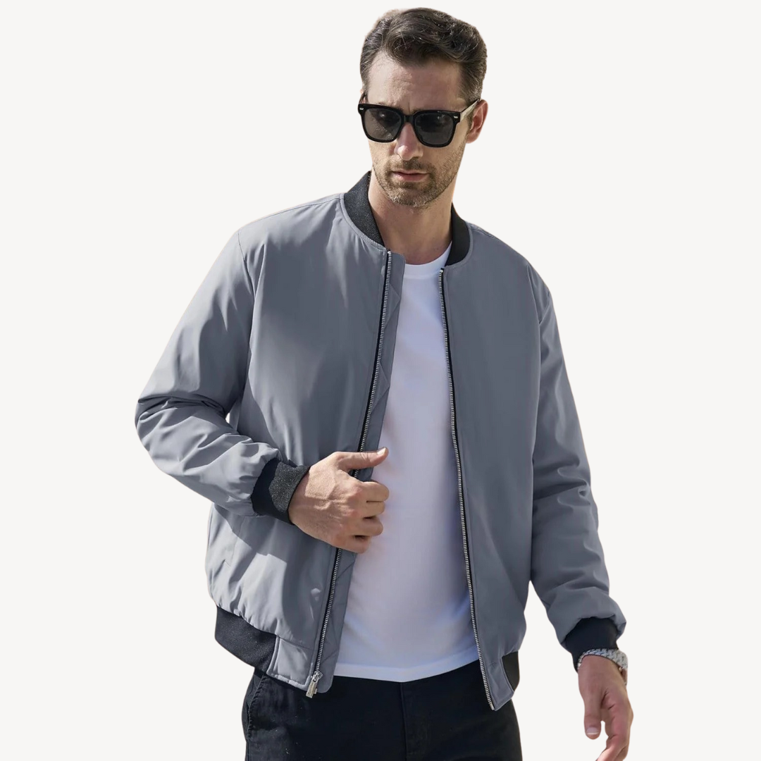 Herren-Bomberjacke mit Steppfutter | Loravelle 3