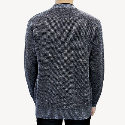 Herren-Cardigan mit kariertem Futter 6