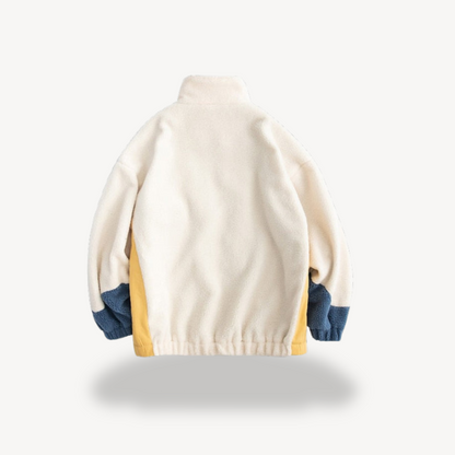 Herren-Colorblock-Fleecejacke mit Reißverschluss | Loravelle 3