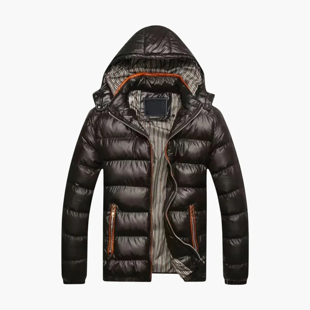 Herren-Daunenjacke mit Glanzeffekt 0