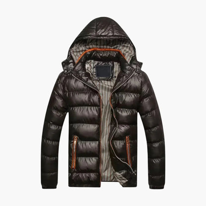 Herren-Daunenjacke mit Glanzeffekt 0