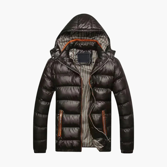 Herren-Daunenjacke mit Glanzeffekt 0