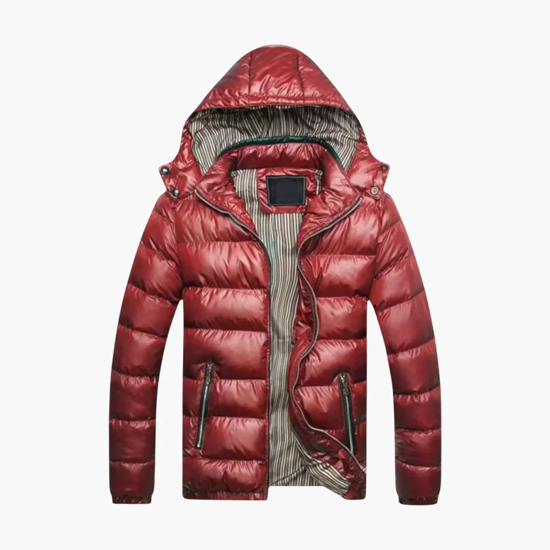 Herren-Daunenjacke mit Glanzeffekt 2