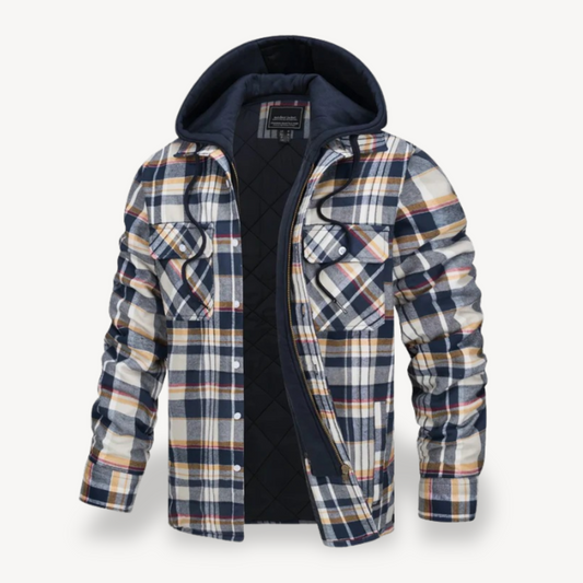 Herren-Flanelljacke mit Kapuze | Loravelle 0