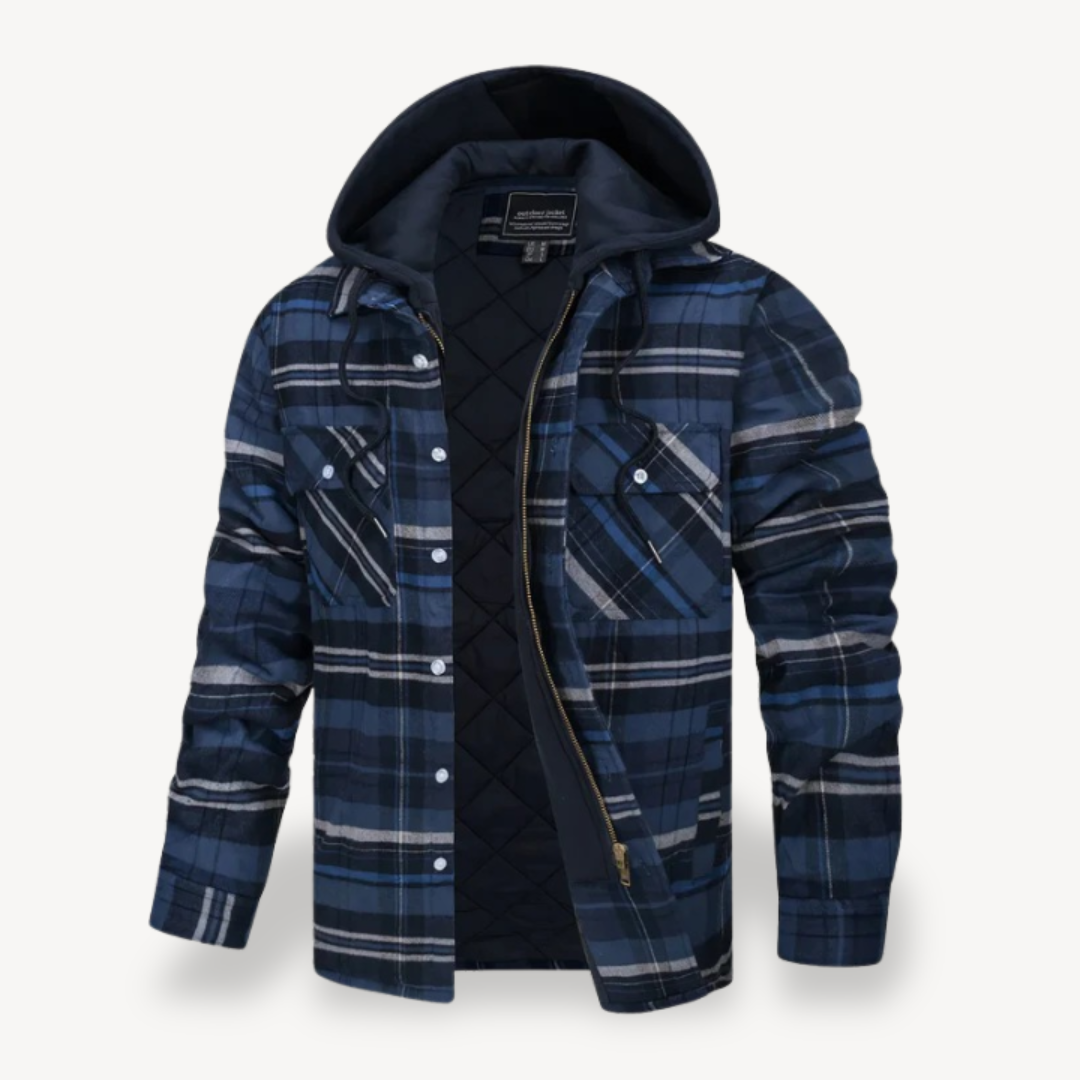Herren-Flanelljacke mit Kapuze | Loravelle 2