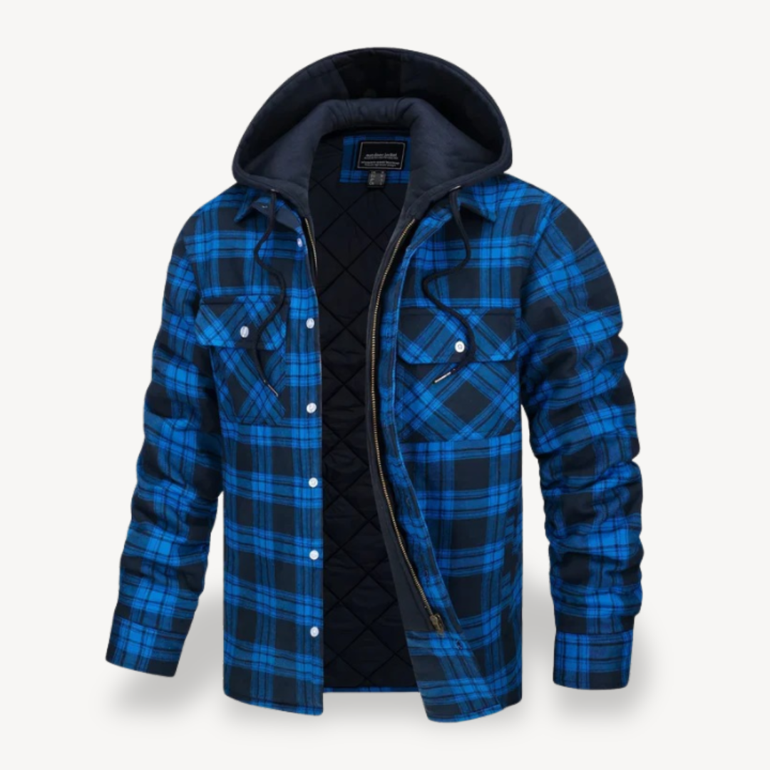 Herren-Flanelljacke mit Kapuze | Loravelle 3