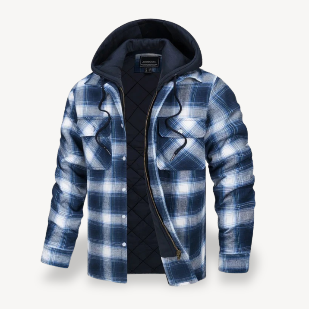 Herren-Flanelljacke mit Kapuze | Loravelle 4
