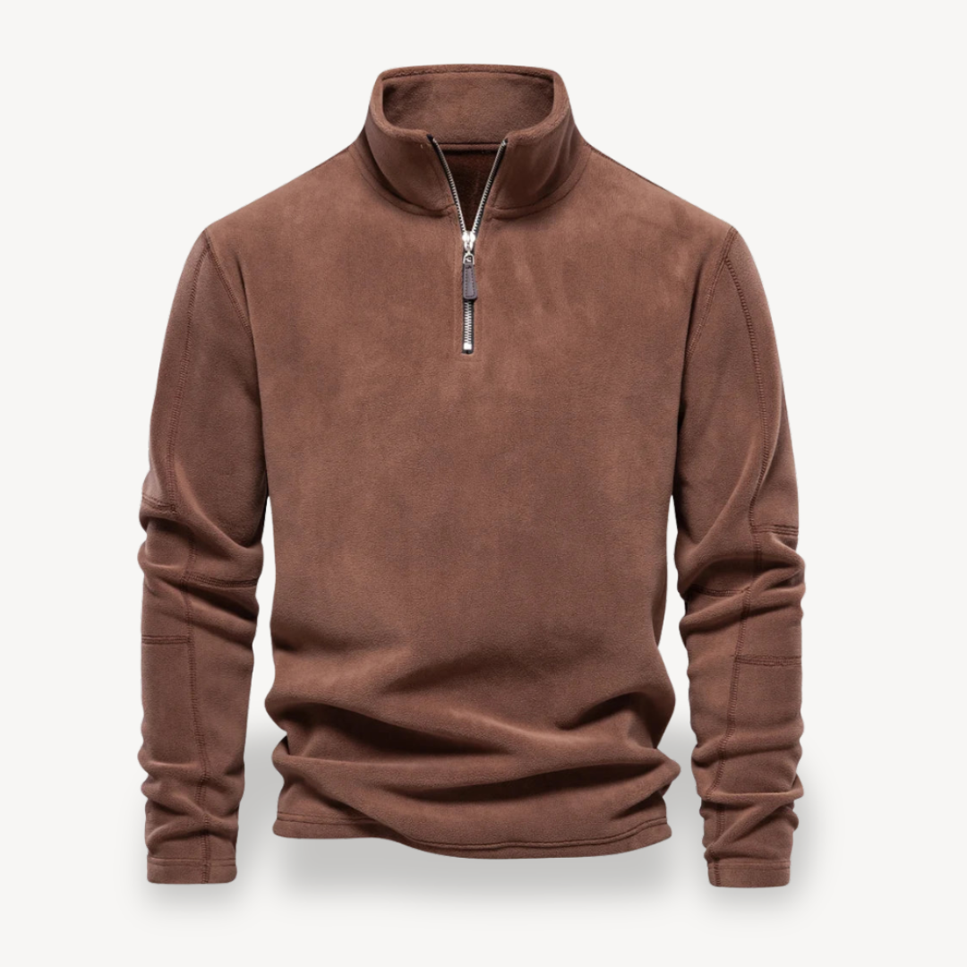 Herren-Fleece-Sweatshirt mit Reißverschluss | Loravelle 0