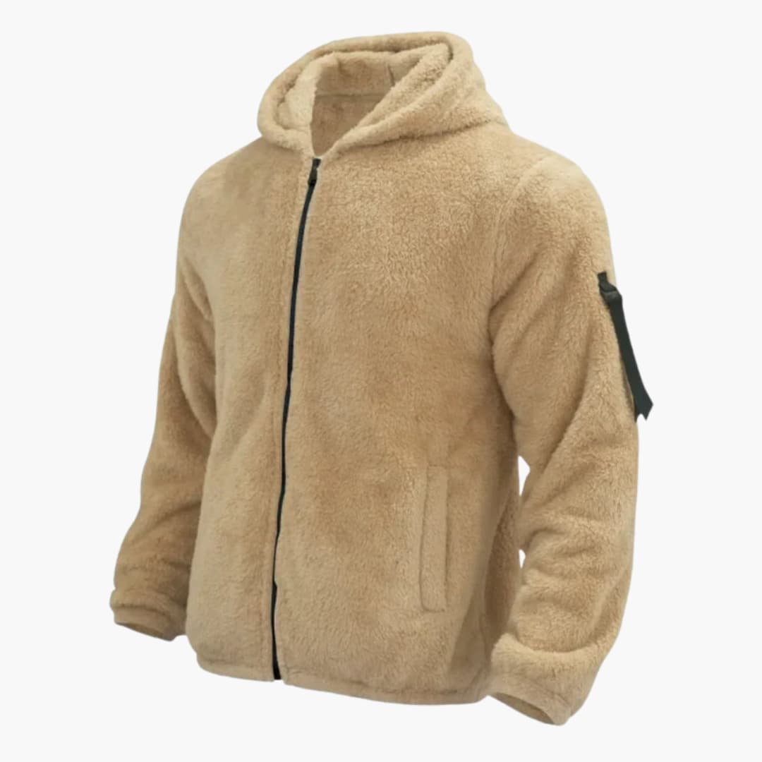 Herren-Fleecejacke mit Kapuze, Reißverschluss 6