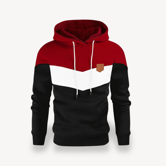 Herren-Hoodie mit Farbblock | Loravelle 0