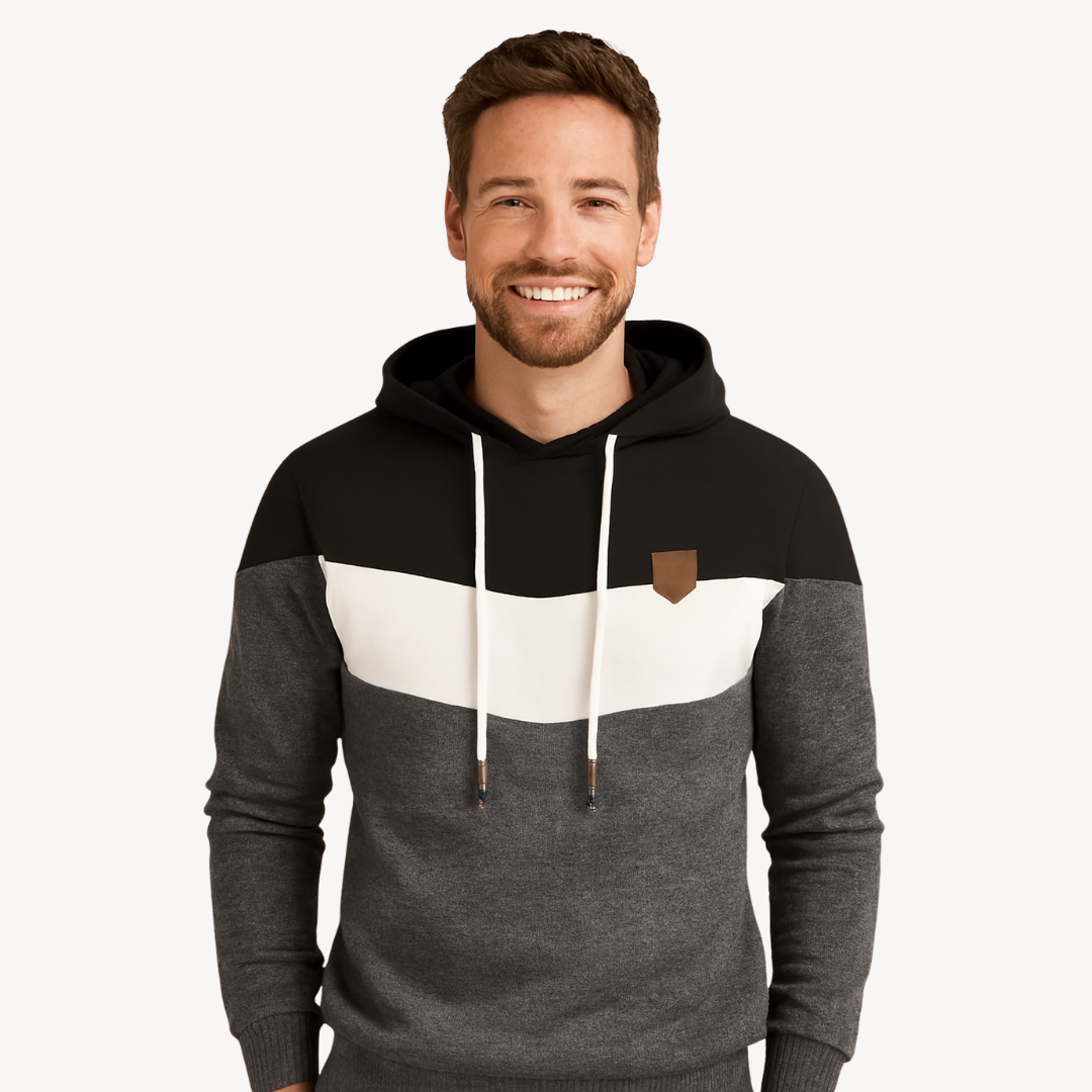 Herren-Hoodie mit Farbblock | Loravelle 1