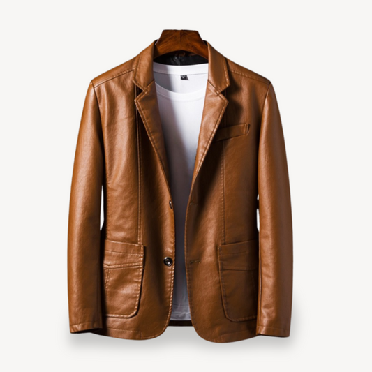Herren-Lederblazerjacke | Loravelle 0