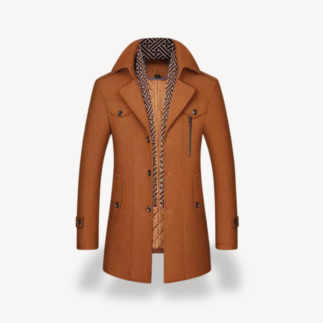 Herren-Peacoat mit Fleecefutter | Loravelle 1