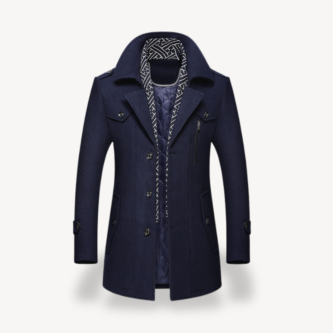 Herren-Peacoat mit Fleecefutter | Loravelle 3