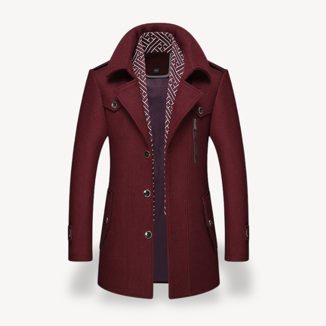 Herren-Peacoat mit Fleecefutter | Loravelle 4