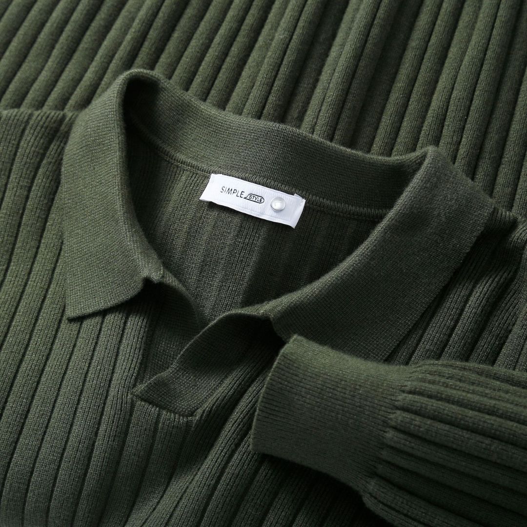 Herren-Polopullover aus Rippstrick | Loravelle 2