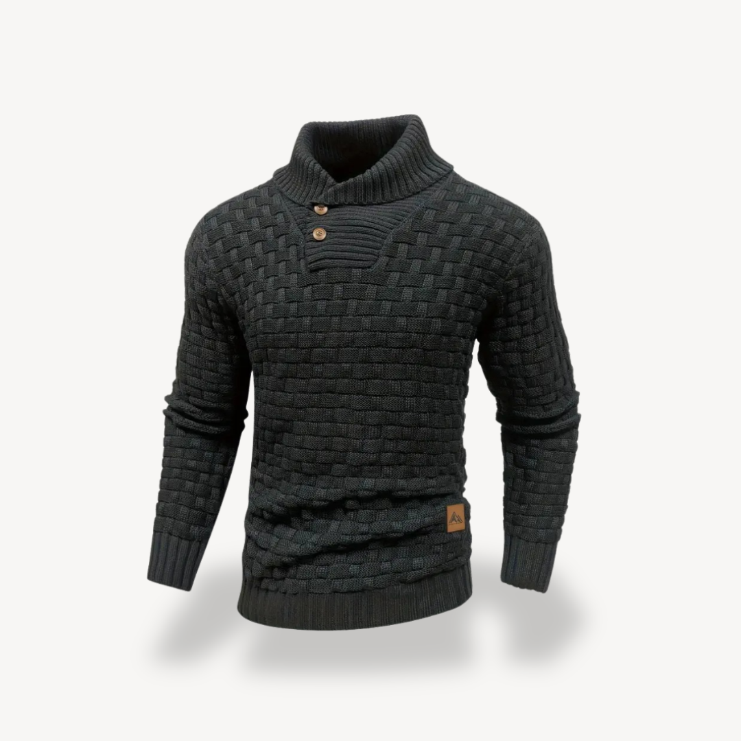 Herren-Polopullover mit Waffelstrick | Loravelle 0