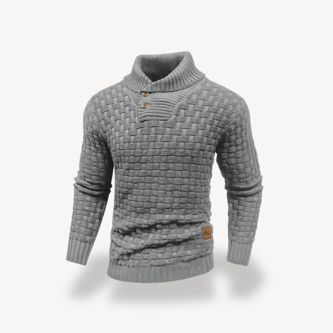 Herren-Polopullover mit Waffelstrick | Loravelle 2