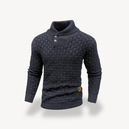 Herren-Polopullover mit Waffelstrick | Loravelle 4