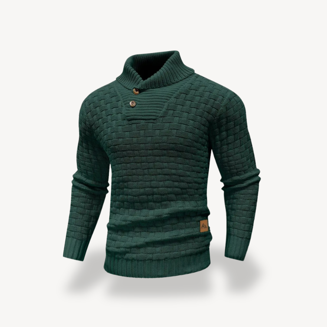 Herren-Polopullover mit Waffelstrick | Loravelle 5