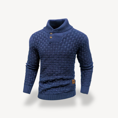 Herren-Polopullover mit Waffelstrick | Loravelle 6