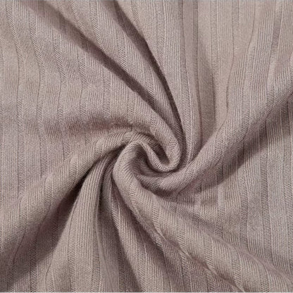 Herren-Poloshirt aus Baumwolle mit langen Ärmeln, Slim Fit, geripptes Oberteil mit V-Ausschnitt 2