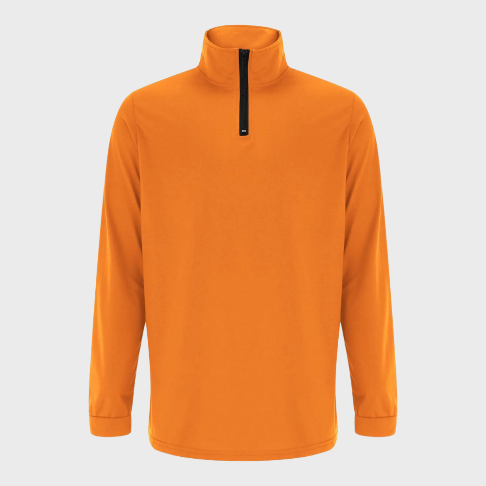 Herren-Pullover mit Viertelreißverschluss | Langarm | Pullover | Sweatshirt mit halbem Reißverschluss | Herren-Pullover mit Viertelreißverschluss-Chaps Herrenmode