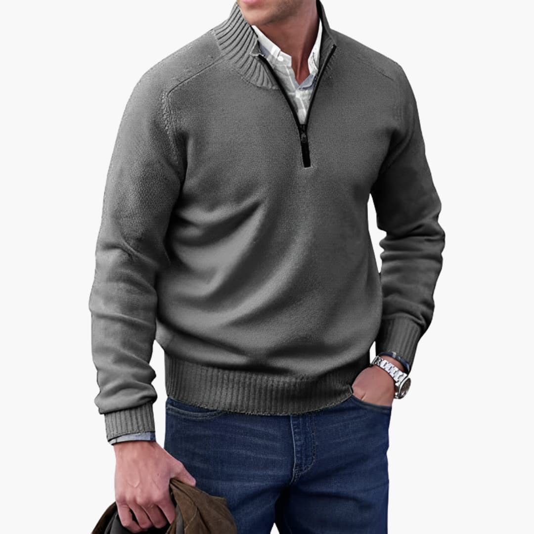 Herren-Pullover mit Reißverschluss 0