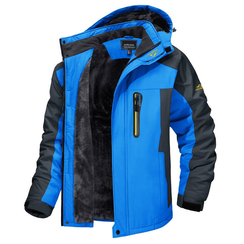 Herren Softshelljacke Kapuze Fleece Winddicht Wetterfest - BerlinGlamour