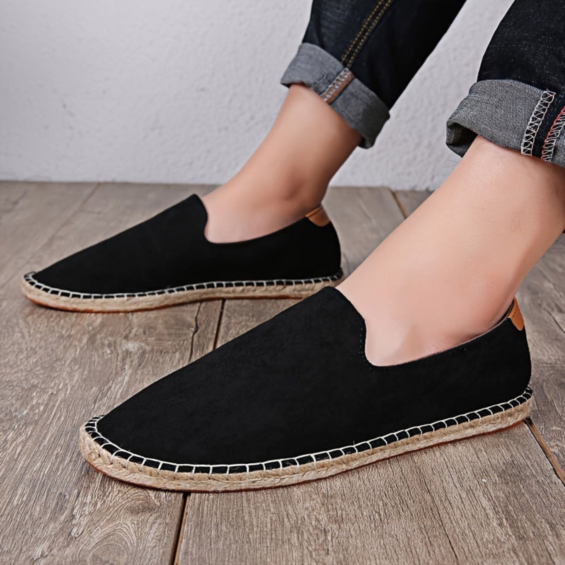 Leichte Herren Espadrilles Slip-On Schuhe Sommer - BerlinGlamour
