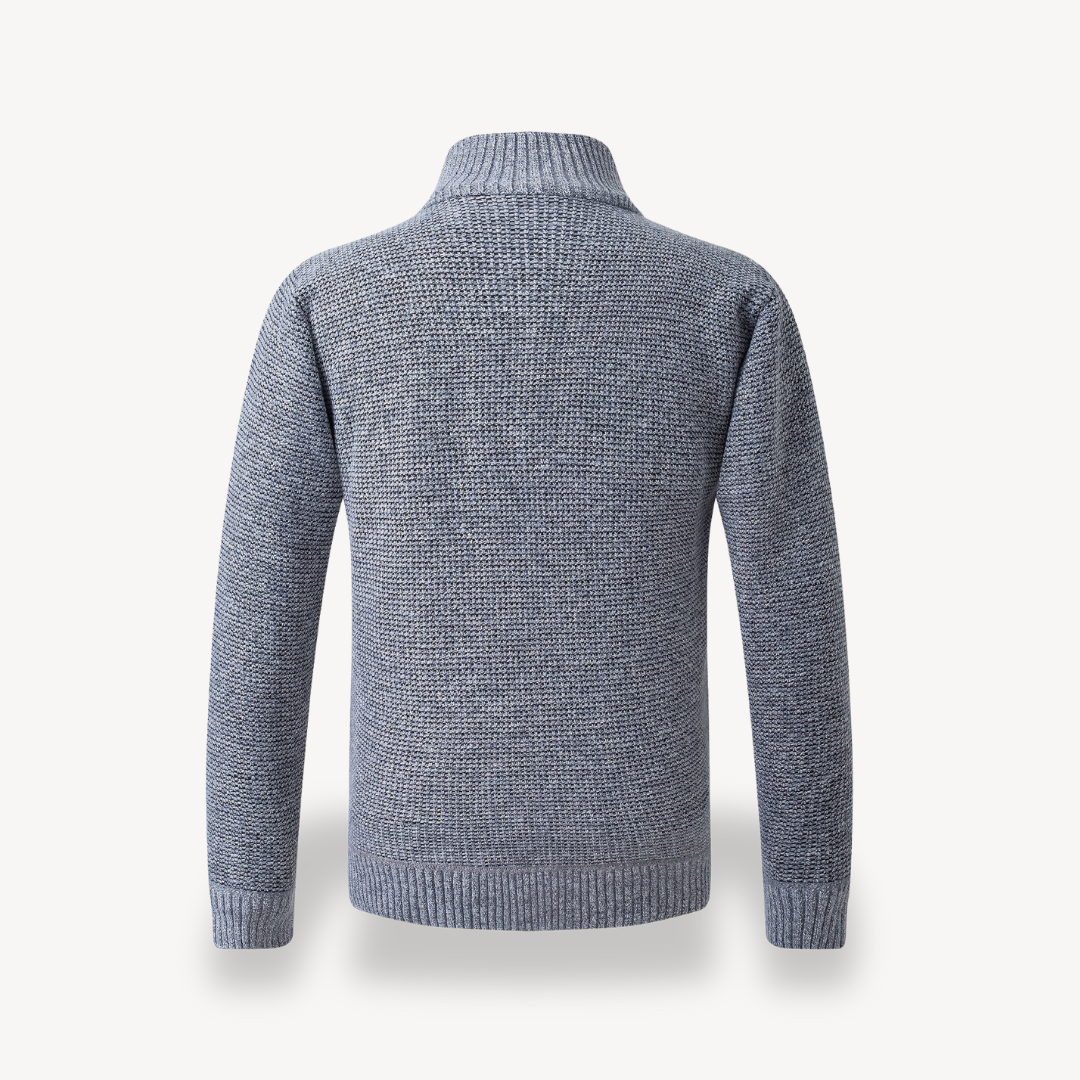 Herren-Strickjacke mit Hybrid-Steppung | Loravelle 6
