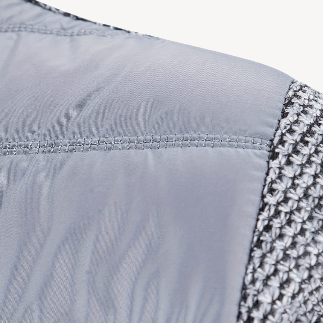 Herren-Strickjacke mit Hybrid-Steppung | Loravelle 7