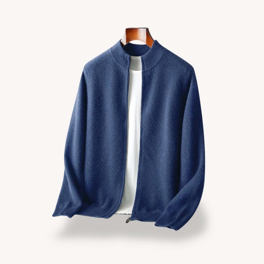 Herren-Strickjacke mit Reißverschluss 3