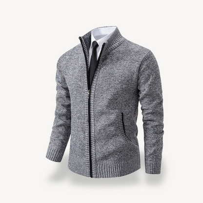 Herren-Strickpullover mit Reißverschluss und Kragen | Loravelle 2