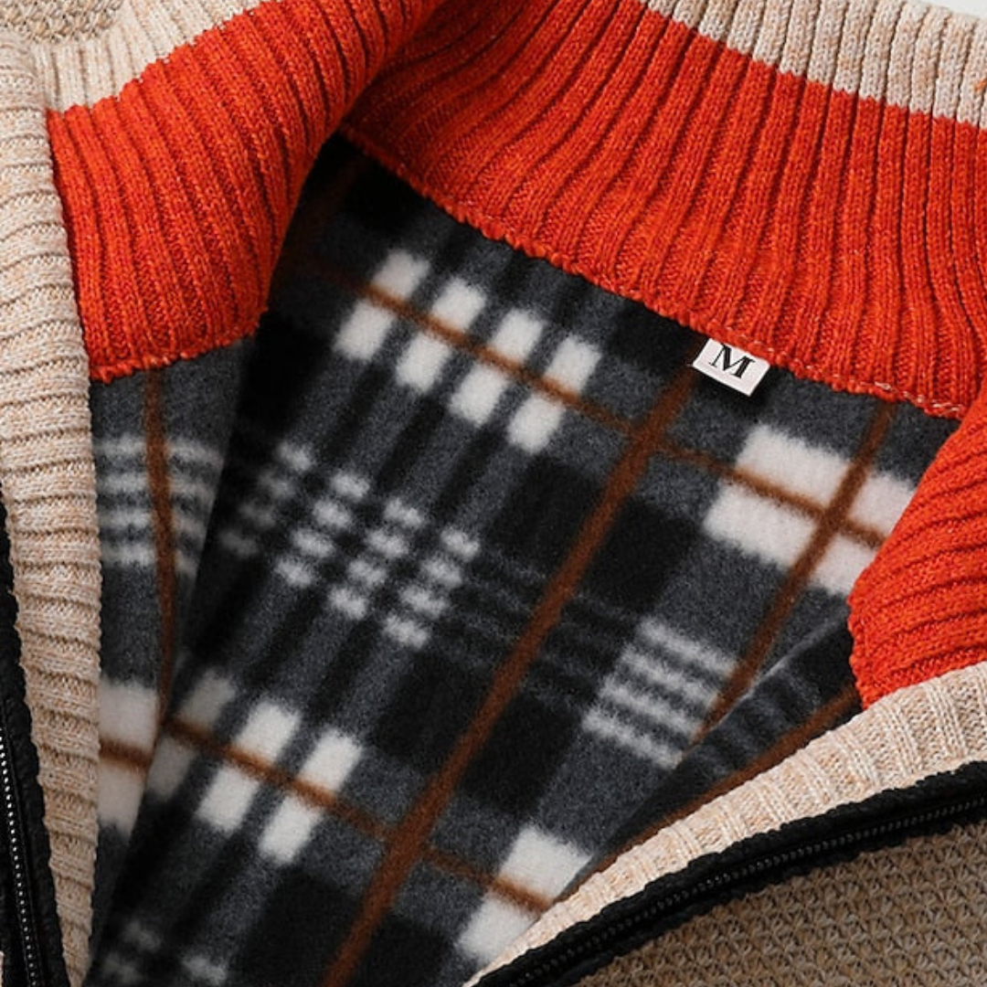 Herren-Strickpullover mit Reißverschluss und Kragen | Loravelle 4