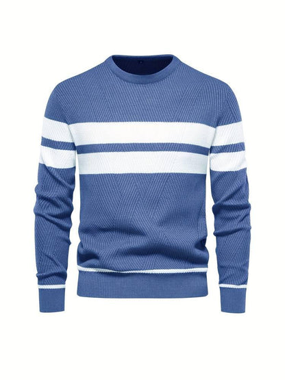 Herren-Strickpullover mit Streifen 4