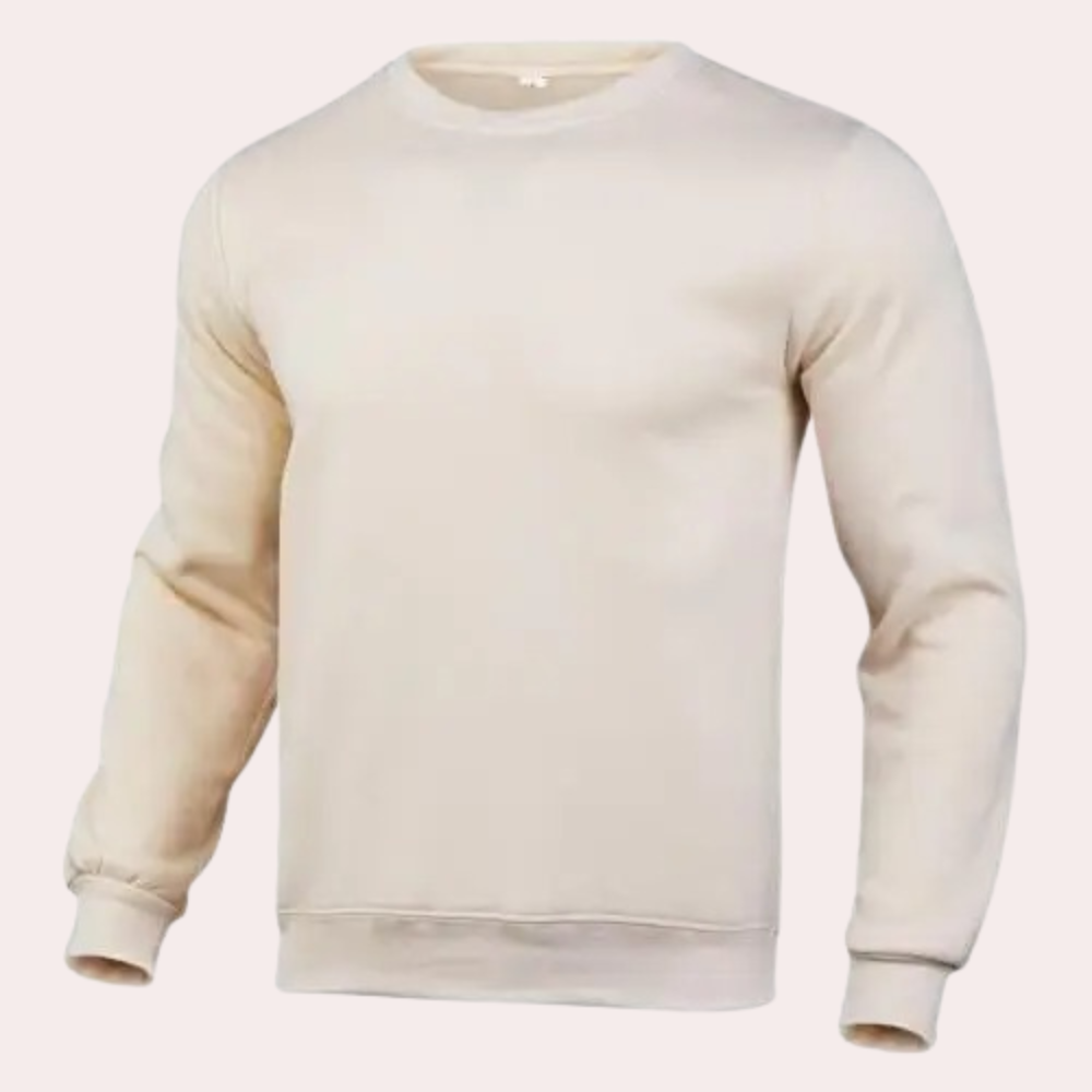 Einfaches Herren Sweatshirt Rundhals Pullover - BerlinGlamour