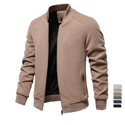 Herren Bomberjacke Sweatshirt Mit Reißverschluss Taschen - BerlinGlamour