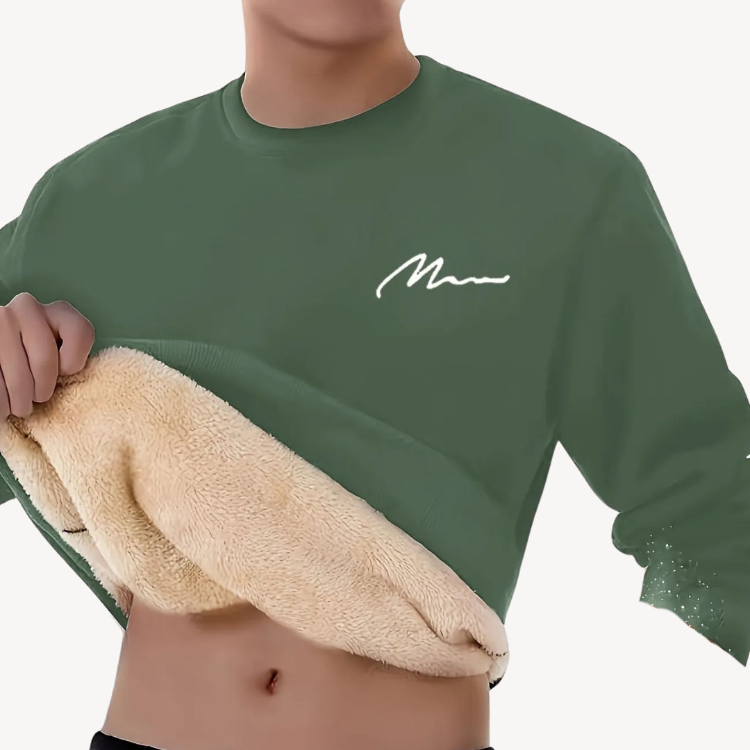 Herren-Sweatshirt mit Fleecefutter | Loravelle 2